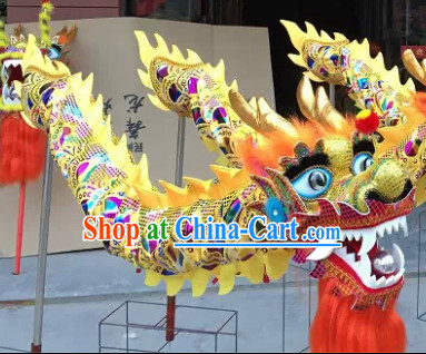 Four People Chinese New Year Dragon Dance Equipment Complete Set