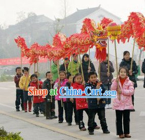 Traditional Dragon Dance Equipment Complete Set for Kids