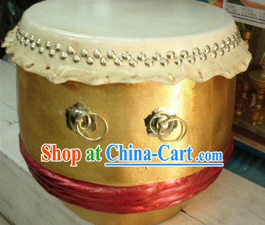 Professional Handmade Gold Lion Drum