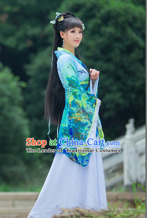 Asian Chinese Hanfu Halloween Costume Cosplay Costumes Superhero Costumes Complete Set