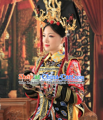 Asian Chinese Qing Empress Halloween Costume Cosplay Costumes Superhero Costumes Complete Set