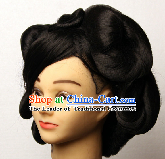 Chinese Ancient Imperial Princess Black Wigs Hairstyles