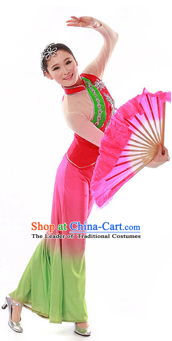 Chinese Fan Dance Costume Wholesale Clothing Discount Dance Costumes Dancewear Supply