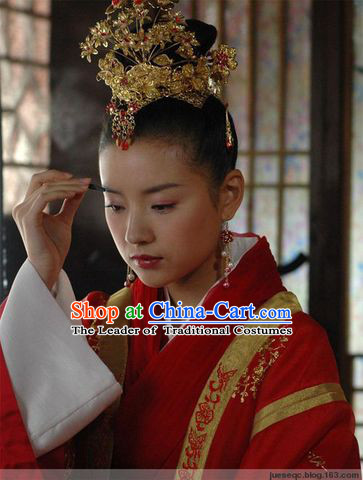 China Jin Dynasty Zhu Yingtai Liang Zhu Wedding Headdress