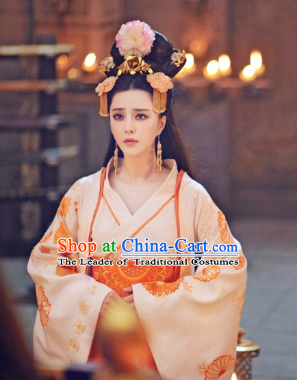 Chinese Tang Dynasty Imperial Queen Princess Hair Accessorise Fascinator Headpieces Hair Sticks Hairpins Hair Clips Hair Ornaments for Women