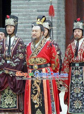 Ancient Chinese Tang Dynasty Costume Emperor Li Yuan Costumes Complete Set for Men