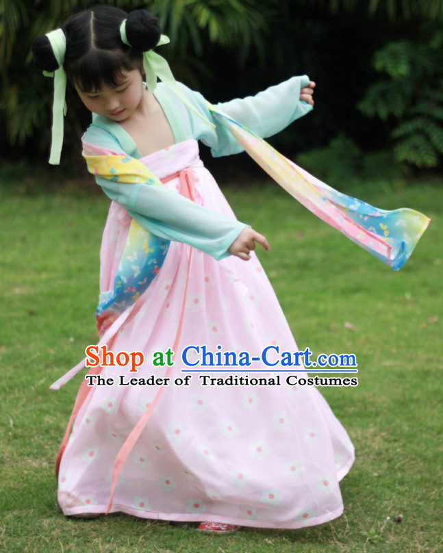 Tang Dynasty Ancient Chinese Kids Clothing Complete Set