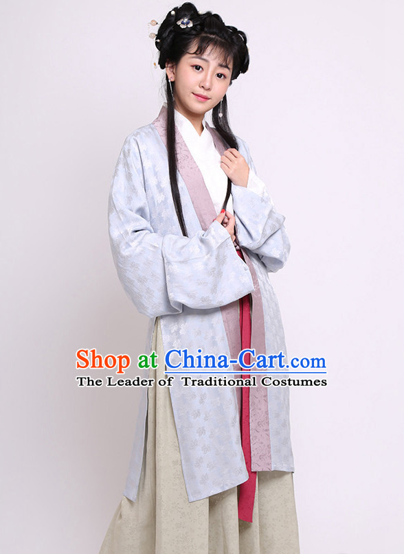 Chinese Costume Chinese Costumes Hanfu Han Dynasty Ancient China Scholar Clothing Dresses Garment Suits Clothes Complete Set for Women