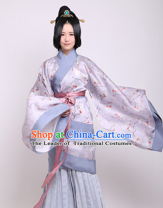 Chinese Costume Chinese Costumes Hanfu Han Dynasty Ancient China Scholar Clothing Dresses Garment Suits Clothes Complete Set for Women