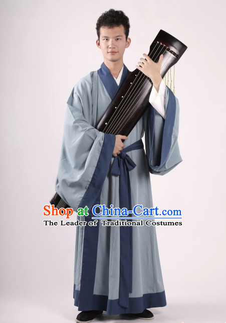 Chinese Costume Chinese Costumes Hanfu Han Dynasty Ancient China Scholar Clothing Dresses Garment Suits Clothes Complete Set for Men