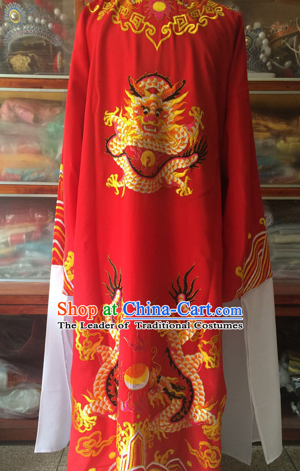 Chinese Opera Prince Dragon Costume Traditions Culture Dress Masquerade Costumes Kimono Chinese Beijing Clothing for Men