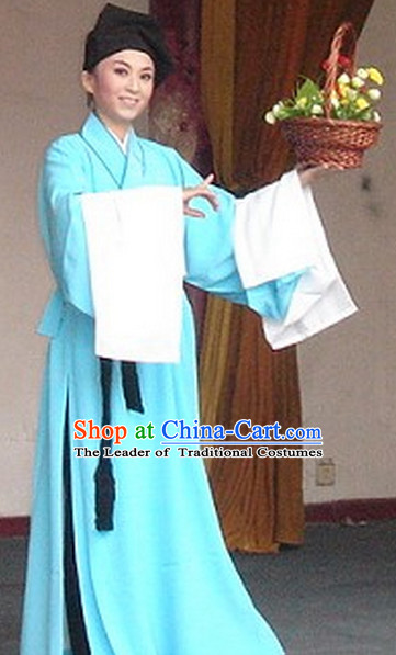 Chinese Opera Classic Water Sleeve Long Sleeves Costume Dress Wear Outfits Suits for Men