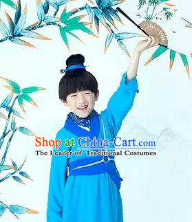 Chinese Han Dynasty Costume Ancient China Ethnic Costumes Han Fu Dress Wear Outfits Suits Clothing for Kids