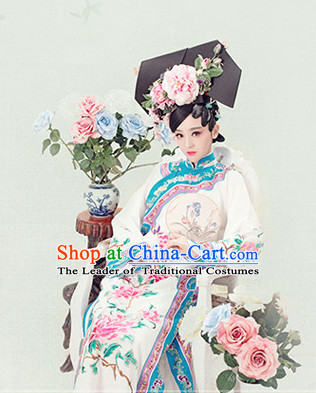 Chinese Qing Dynasty Costume Ancient China Costumes Han Fu Dress Wear Outfits Suits Clothing for Women