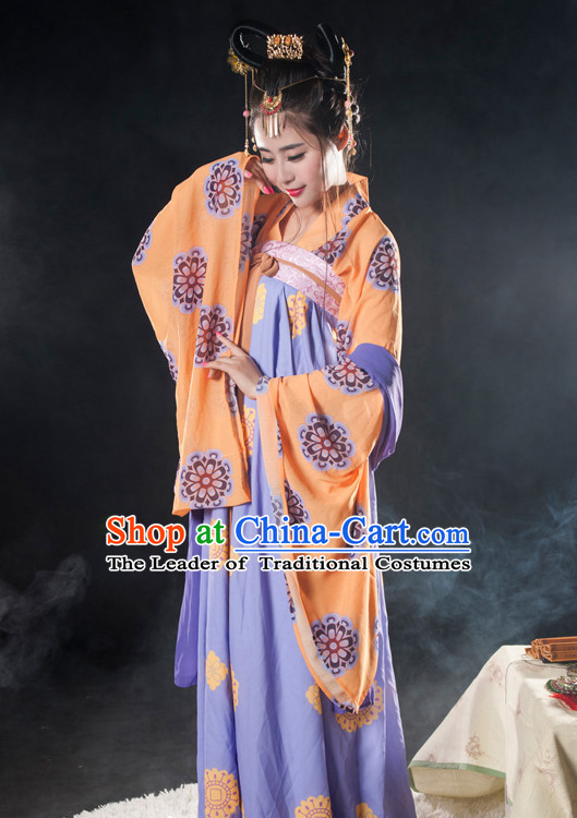 Chinese Ancient Tang Dynasty Lady Clothes Costume China online Shopping Traditional Costumes Dress Wholesale Asian Culture Fashion Clothing and Hair Accessories for Women