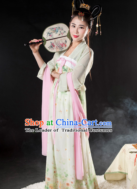 Asian Fashion Chinese Ancient Tang Dynasty Lady Clothes Costume China online Shopping Traditional Costumes Dress Wholesale Culture Clothing and Hair Accessories for Women