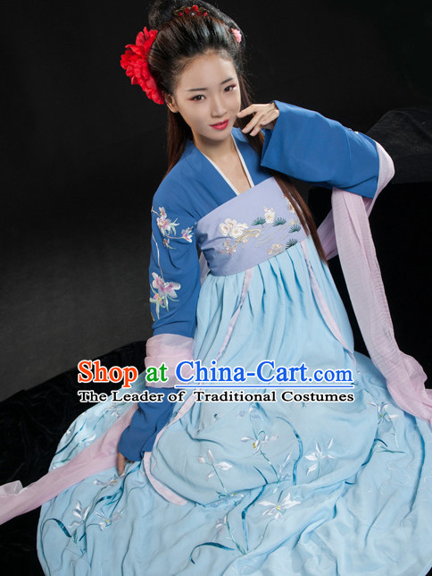 Asian Fashion Chinese Ancient Tang Dynasty Clothes Costume China online Shopping Traditional Costumes Dress Wholesale Culture Clothing and Hair Accessories for Women