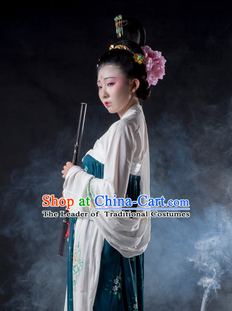 Chinese Ancient Tang Dynasty Lady Clothes Costume China online Shopping Traditional Costumes Dress Wholesale Asian Culture Fashion Clothing and Hair Accessories for Women