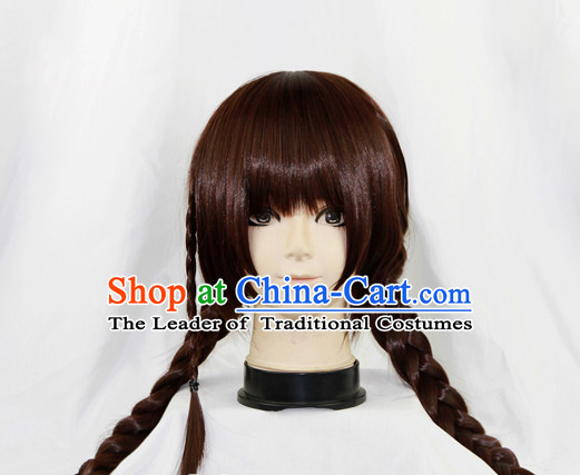 Chinese Ancient Swordwoman Long Black Wigs Classic Wig for Women