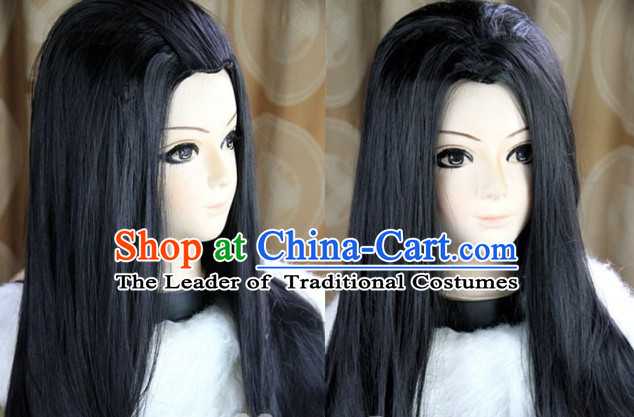 Chinese Ancient Knight Cosplay Long Wigs Classic Wig for Men