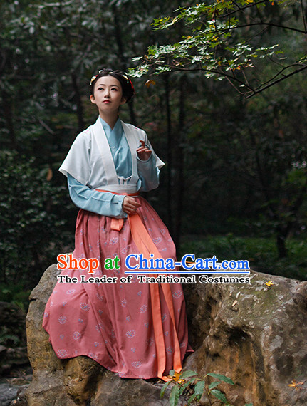 Chinese Costume Ancient Asian Clothing Han Dynasty Clothes Garment Outfits Suits