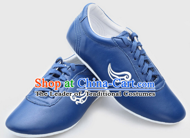 Top Kung Fu Martial Arts Karate Wing Chun Supplies Training Shop Cowhide Shoes for Kids and Adults