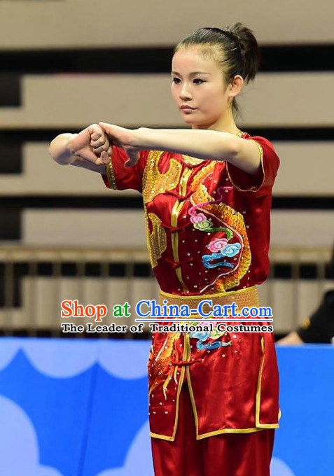 Traditional Kungfu Master Martial Arts Wushu Uniform Outfit for Men Women Boys Girls Kids