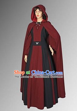 Traditional Medieval Costume Renaissance Costumes Historic Clothing Complete Set for Women