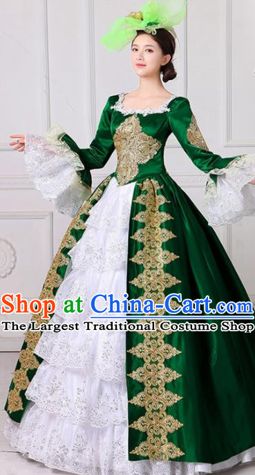 Traditional European English Buckingham Palace Princess Queen Clothing British National Costumes and Headwear Complete Set for Women and Girls