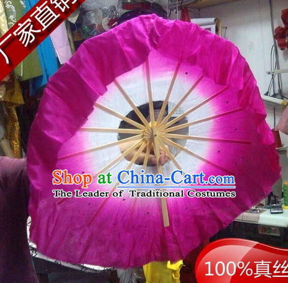 360 Degree Pure Silk Dance Fan