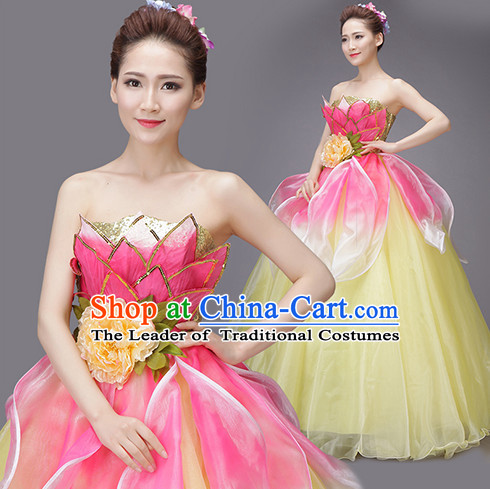 Asian Chinese Evening Dress Festival Performance Costume Fan Dancing Costumes Uniform Outfits Stage Opening Parade Competition Dancewear Complete Set