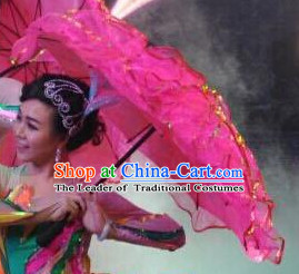 Traditional Peony Flower Dance Umbrella Dancing Umbrellas