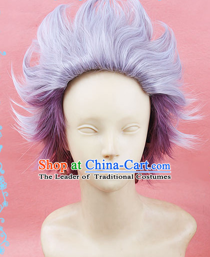 Ancient Asian Korean Japanese Chinese Style Swordsman Wigs Toupee Wig  Hair Wig Hair Extensions Sisters Weave Cosplay Wigs Lace for Men