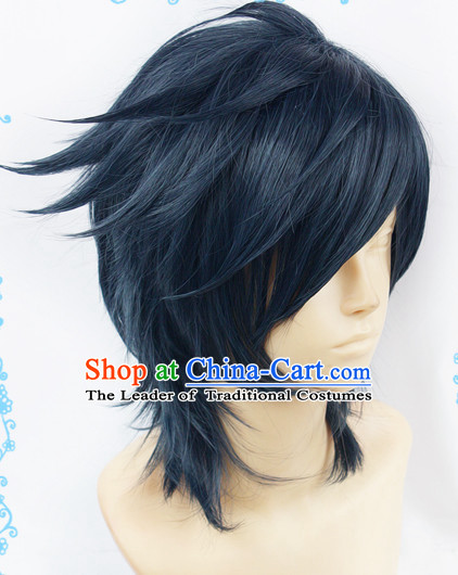 Ancient Asian Korean Japanese Chinese Style Male Wigs Toupee Wig  Hair Wig Hair Extensions Sisters Weave Cosplay Wigs Lace for Men