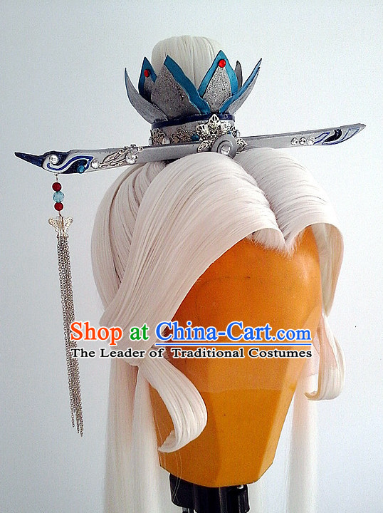 Ancient Asian Korean Japanese Chinese Style Male Wigs Toupee Wig Hair Extensions Sisters Weave Cosplay Wigs Lace for Men