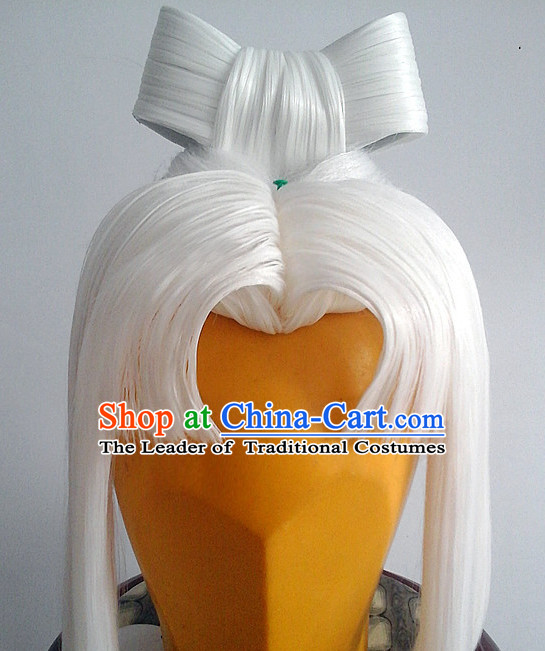 Ancient Asian Korean Japanese Chinese Style Male Wigs Toupee Wig Hair Extensions Sisters Weave Cosplay Wigs Lace for Men