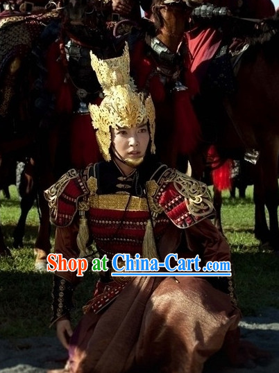 China Female General Gold Hat Helmet