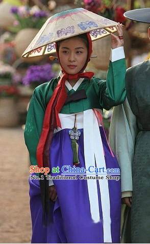 Traditional Korean Female Hanbok Costumes