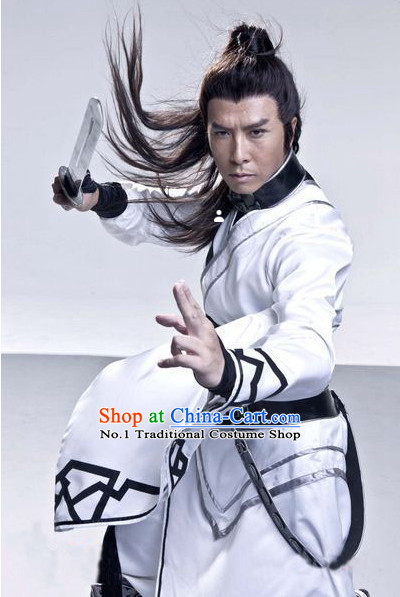 Asian Freedom Fighter White Costumes for Men