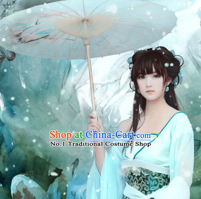 Asian China Fan Dancing Costumes and Accessories