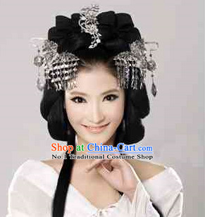 Chinese Princess Black Wig and Hair Accessories