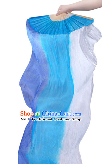 71 Inches Long Pure Silk Fan Veils Dance