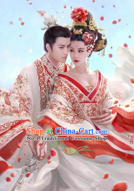 Traditional Chinese Wedding Wear Complete Sets for Men and Women