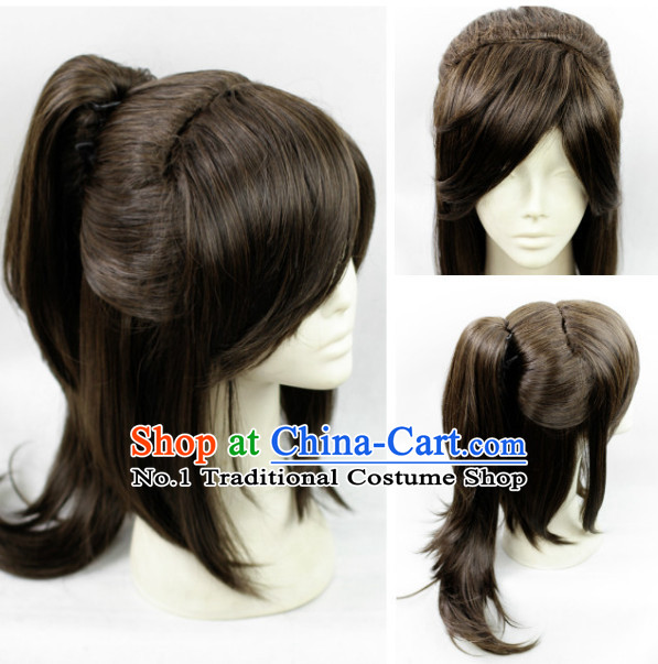 Chinese Black Hair Weave for Swordsmen