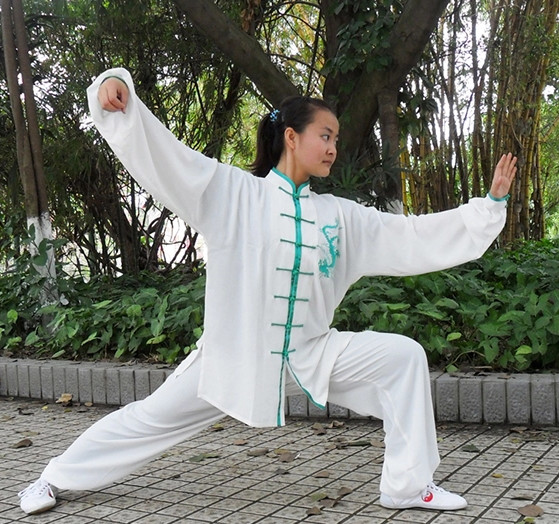 Phoenix Embroidery Wing Chun Kung Fu Uniform for Women