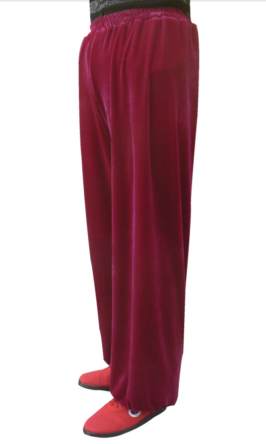 Top Martial Arts Dark Red Pants