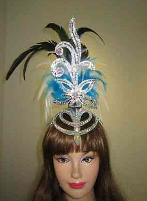 Profesional Stage Performance Feather Hair Decorations