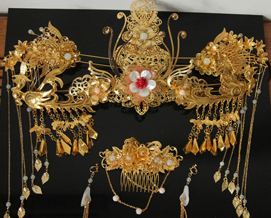 Chinese Traditional Bridal Accessories Bridal Headpieces Bridal Hair Combs Bridal Jewellery