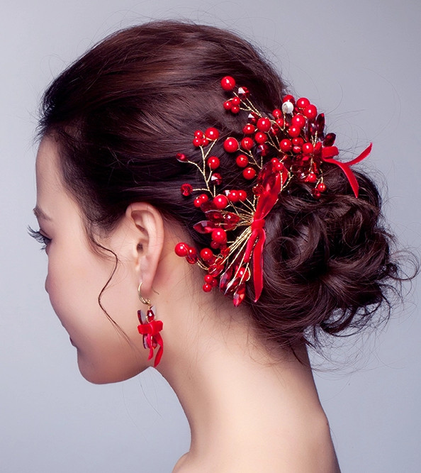 Top Chinese Bridal Hair Fascinators Jewellery Accessories