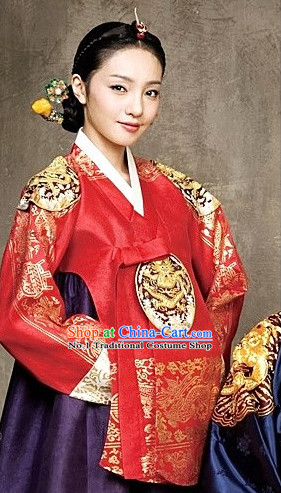 Dangui Korean Royal Costume Traditional Korean Queen Princess Ceremony Costumes for Women